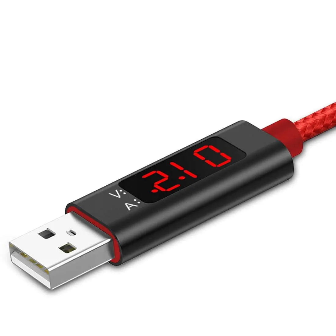 Kabel z Miernikiem Napięcia, Wzmacniany Oplotem