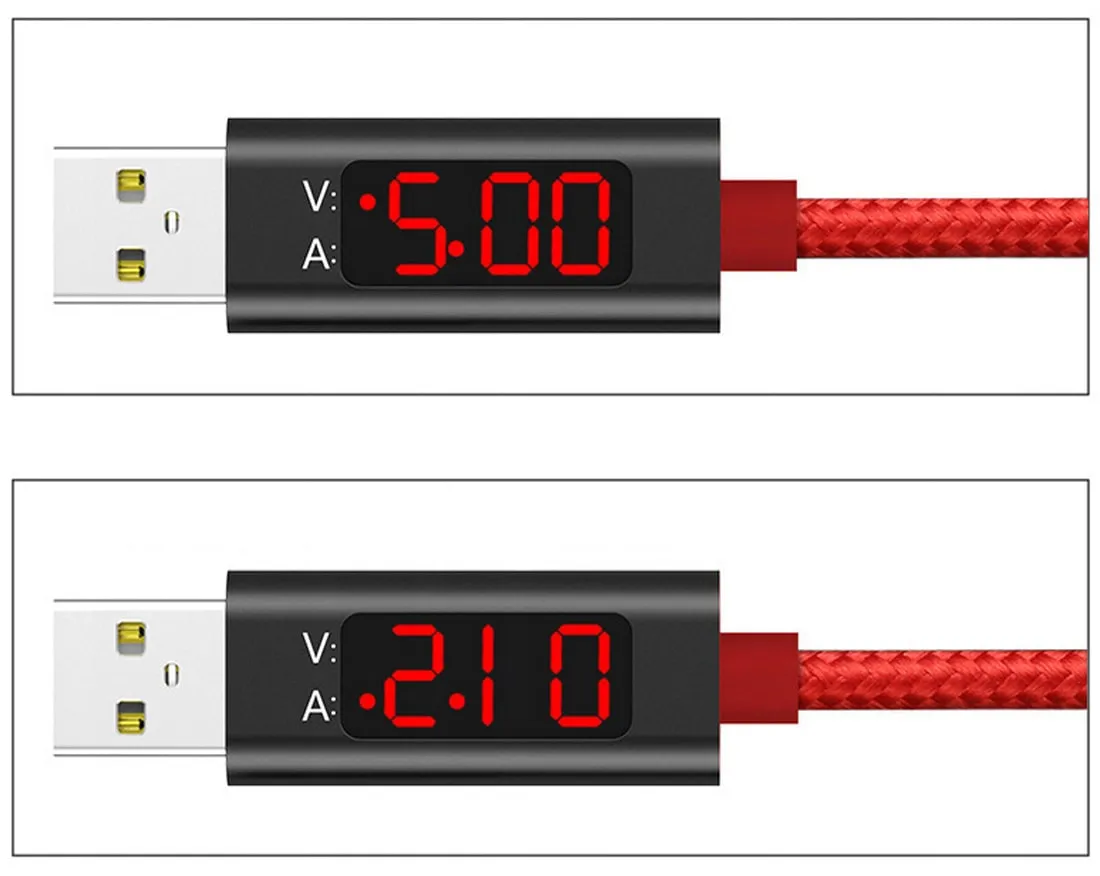 Kabel z Miernikiem Napięcia, Wzmacniany Oplotem