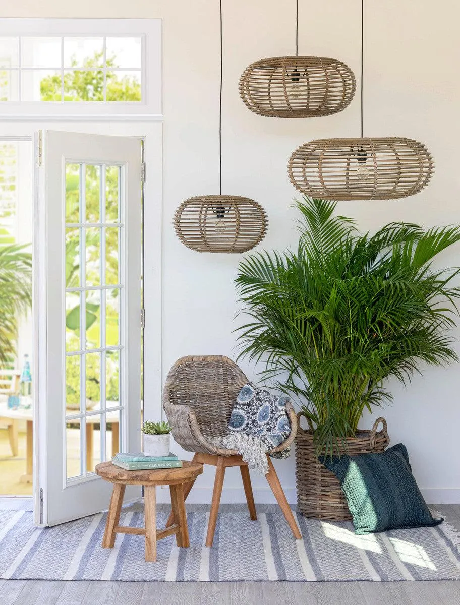 Kailani Rattan Pendant Light, Small