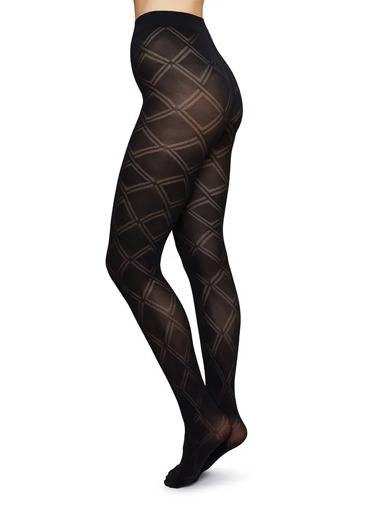 kajsa lattice tights - black