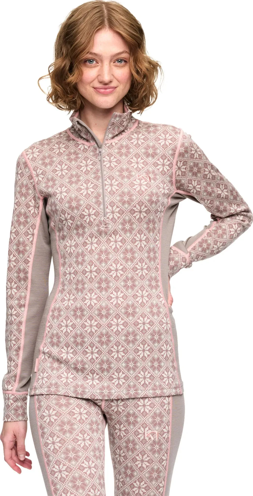 Kari Traa - Rose Half-Zip Baselayer Top 100% Merino