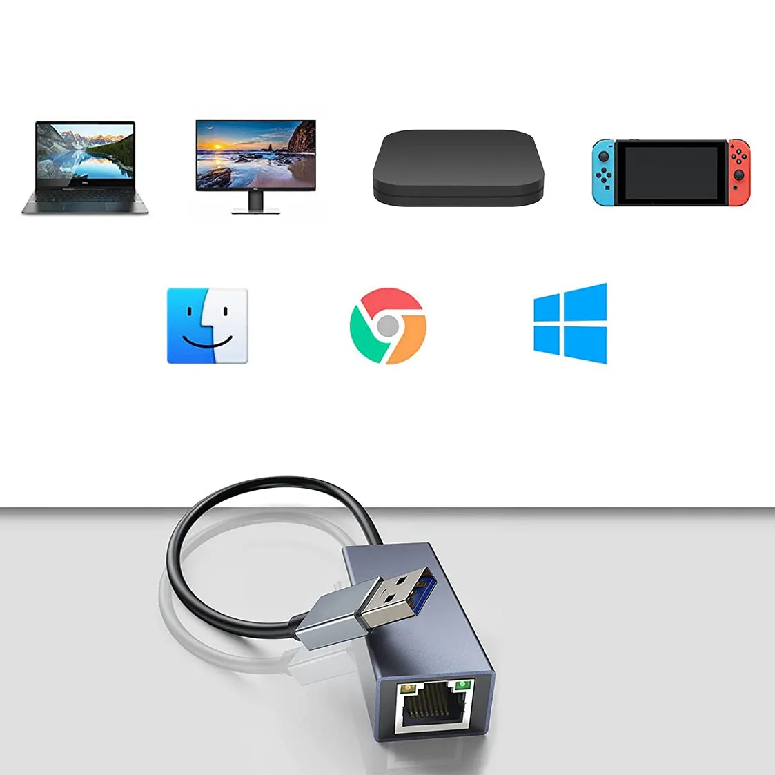 Karta Sieciowa USB, LAN, Gigabit Ethernet, RJ45