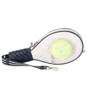 Kate Spade Grand Slam 3D Tennis Racquet Small Crossbody KF517 Limited Edition