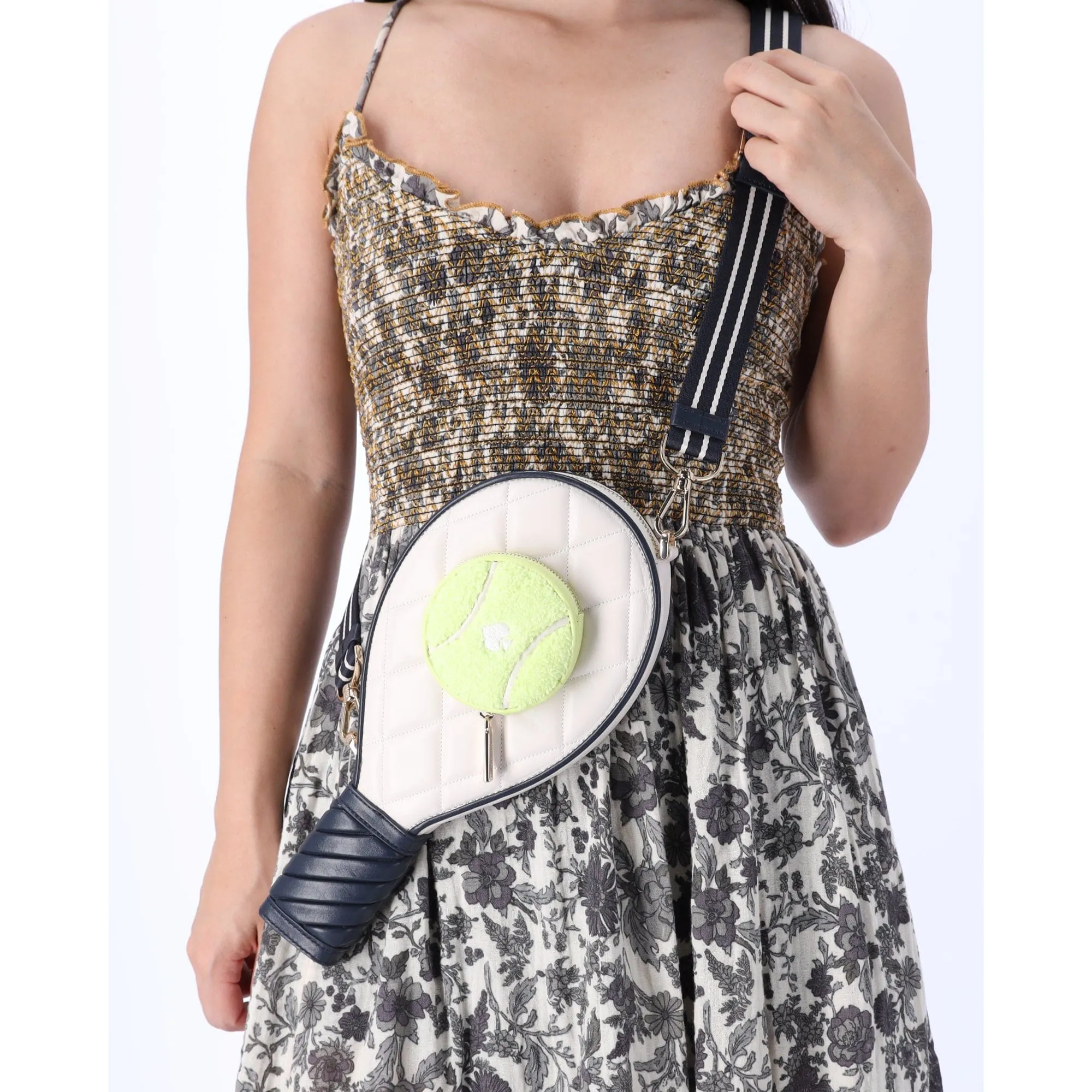 Kate Spade Grand Slam 3D Tennis Racquet Small Crossbody KF517 Limited Edition
