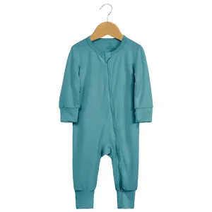 Kids Tales Baby Zipped Romper Sleepsuit - Teal