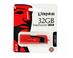 Kingston Dt 104 Memoria Flash 32 Gb Usb 2.0 Kc U1 Z32 6 Sr