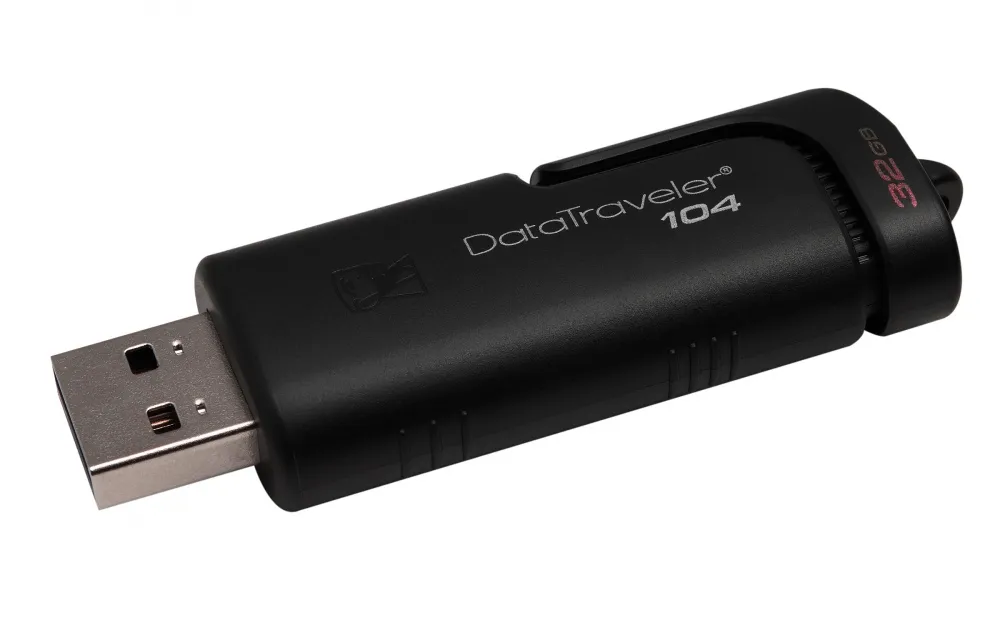 Kingston Dt104/32 Gb Memoria Usb Data Traveler 104, 32 Gb, Usb 2.0, Negro