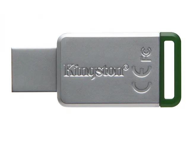 Kingston Dt50 Memoria Datatraveler Usb 3.1/ 16 Gb, Verde/Metal
