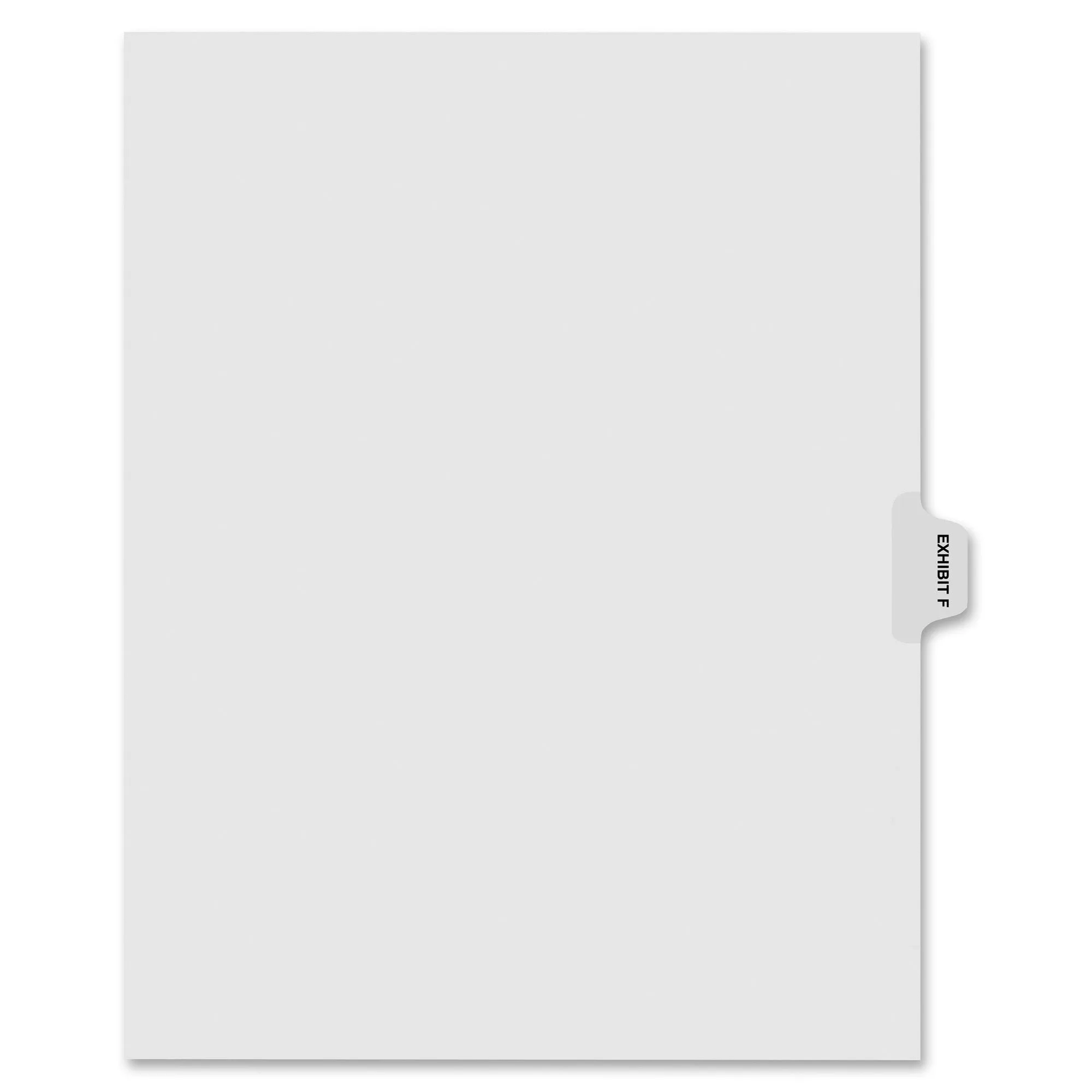 Kleer-Fax Exhibit A Side-tab Index Dividers
