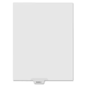 Kleer-Fax Laminated Bottom Tabs Exhibit Index Dividers