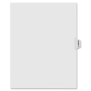 Kleer-Fax Laminated Side Tabs Exhibit Index Dividers