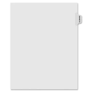 Kleer-Fax Laminated Side Tabs Exhibit Index Dividers