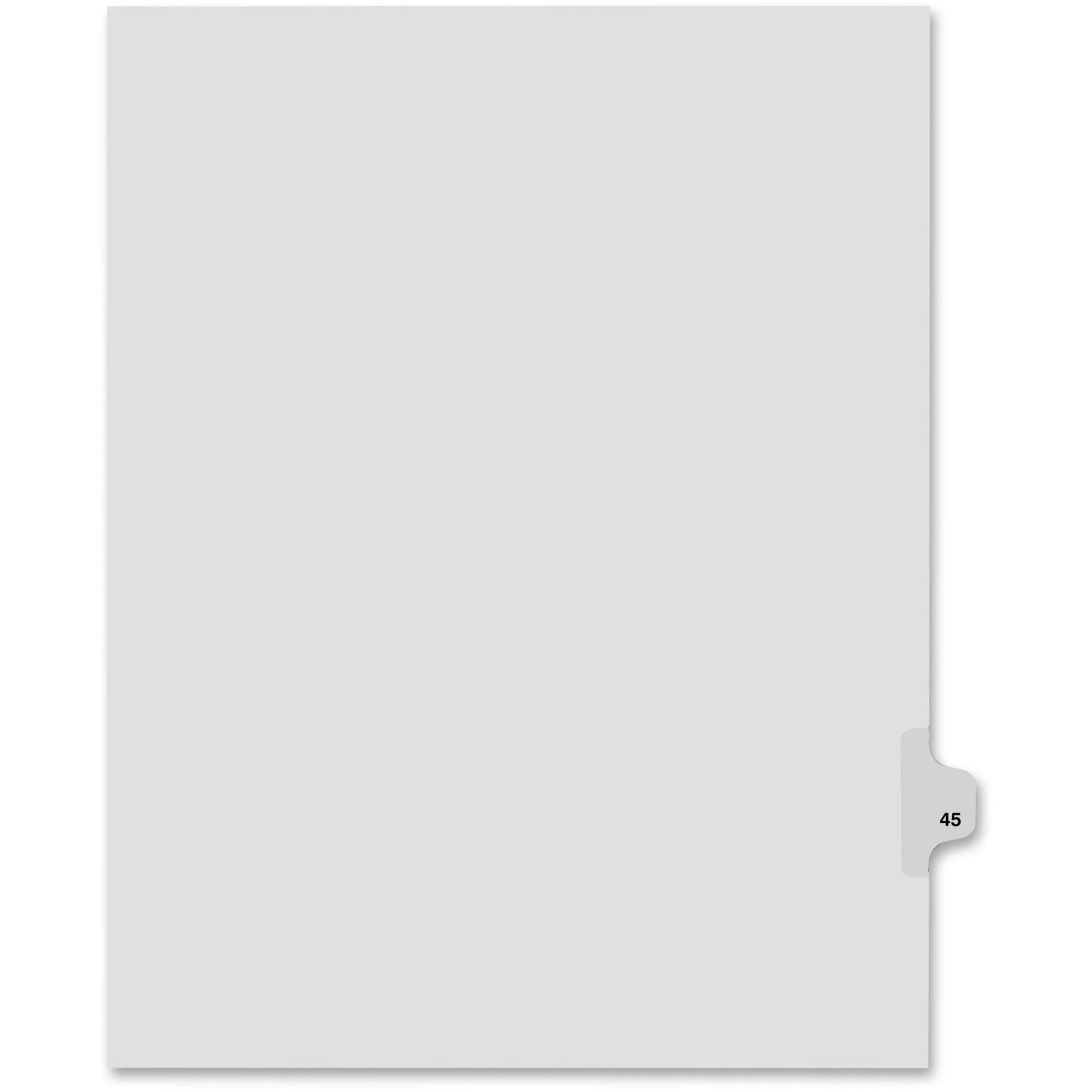 Kleer-Fax Legal Exhibit Numbered Index Dividers