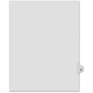 Kleer-Fax Legal Exhibit Numbered Index Dividers