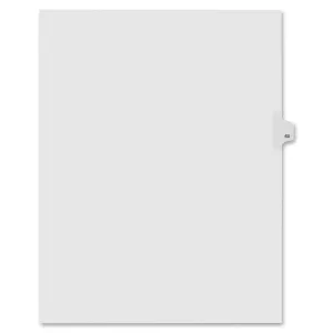 Kleer-Fax Numeric Laminated Tab Index Dividers