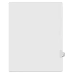 Kleer-Fax Numeric Laminated Tab Index Dividers