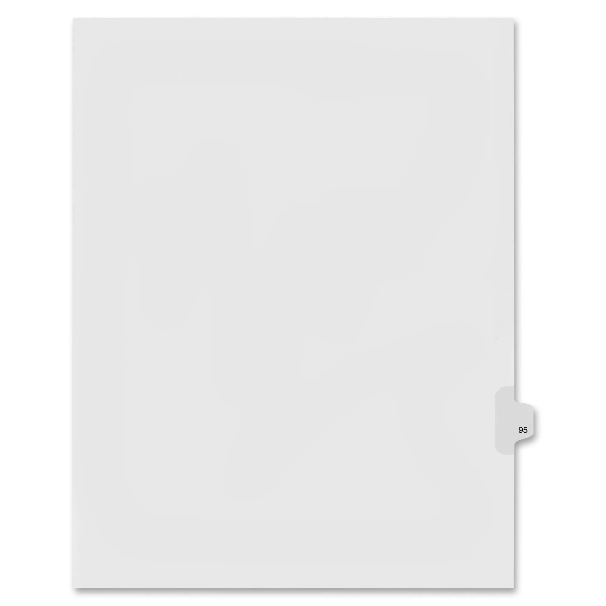 Kleer-Fax Numeric Laminated Tab Index Dividers