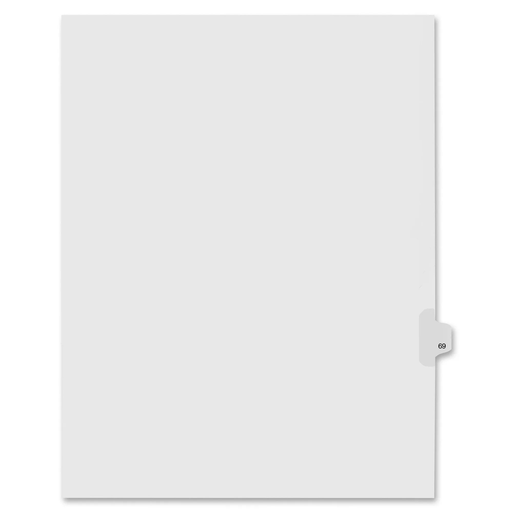 Kleer-Fax Numeric Laminated Tab Index Dividers