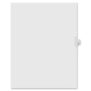 Kleer-Fax Numeric Laminated Tab Index Dividers