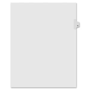 Kleer-Fax Numeric Laminated Tab Index Dividers