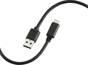 Knightsbridge AVAC15 1.5m 60W USB-A to USB-C Cable - Black