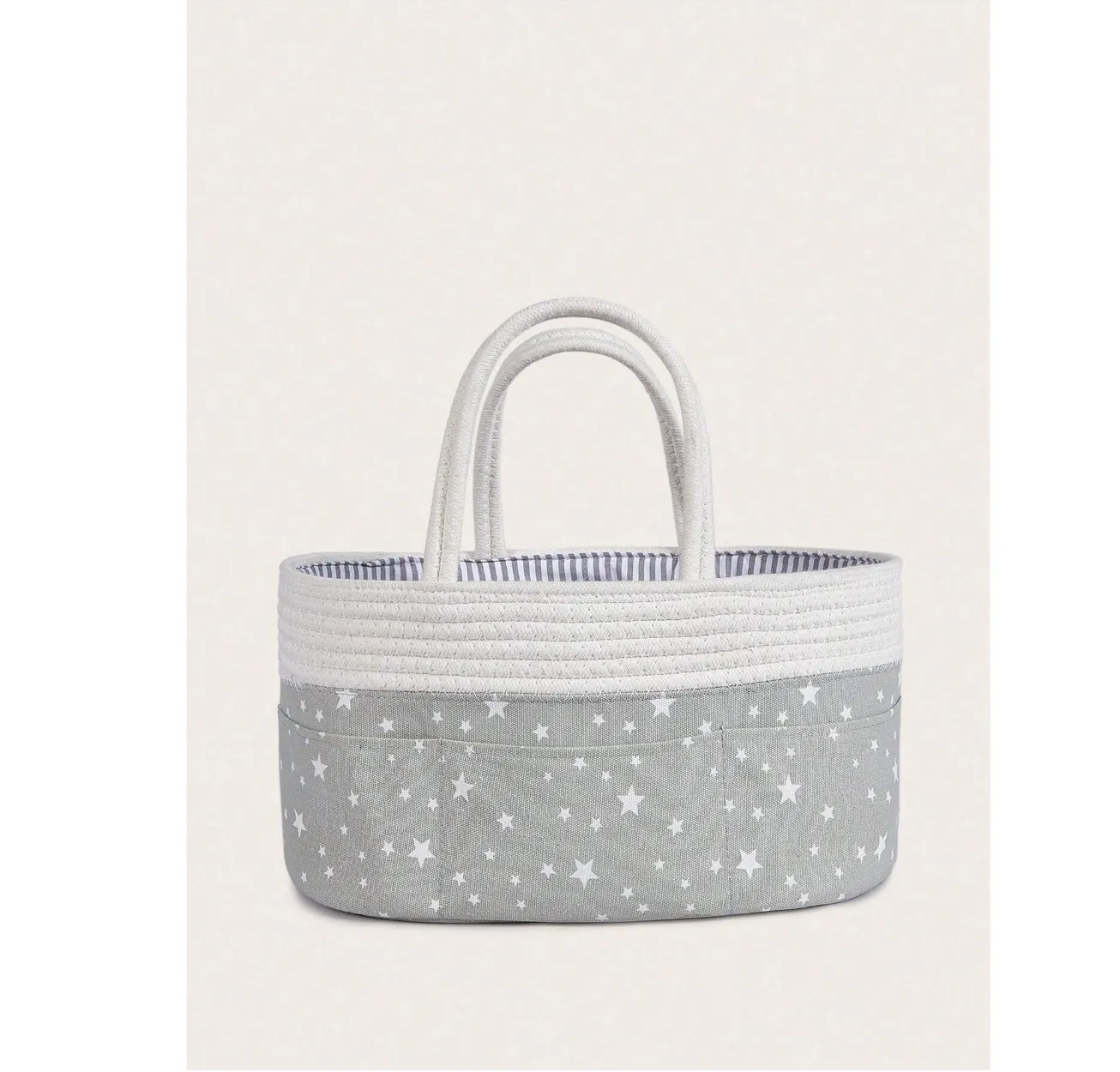 Knitted Diaper Caddy Organizer