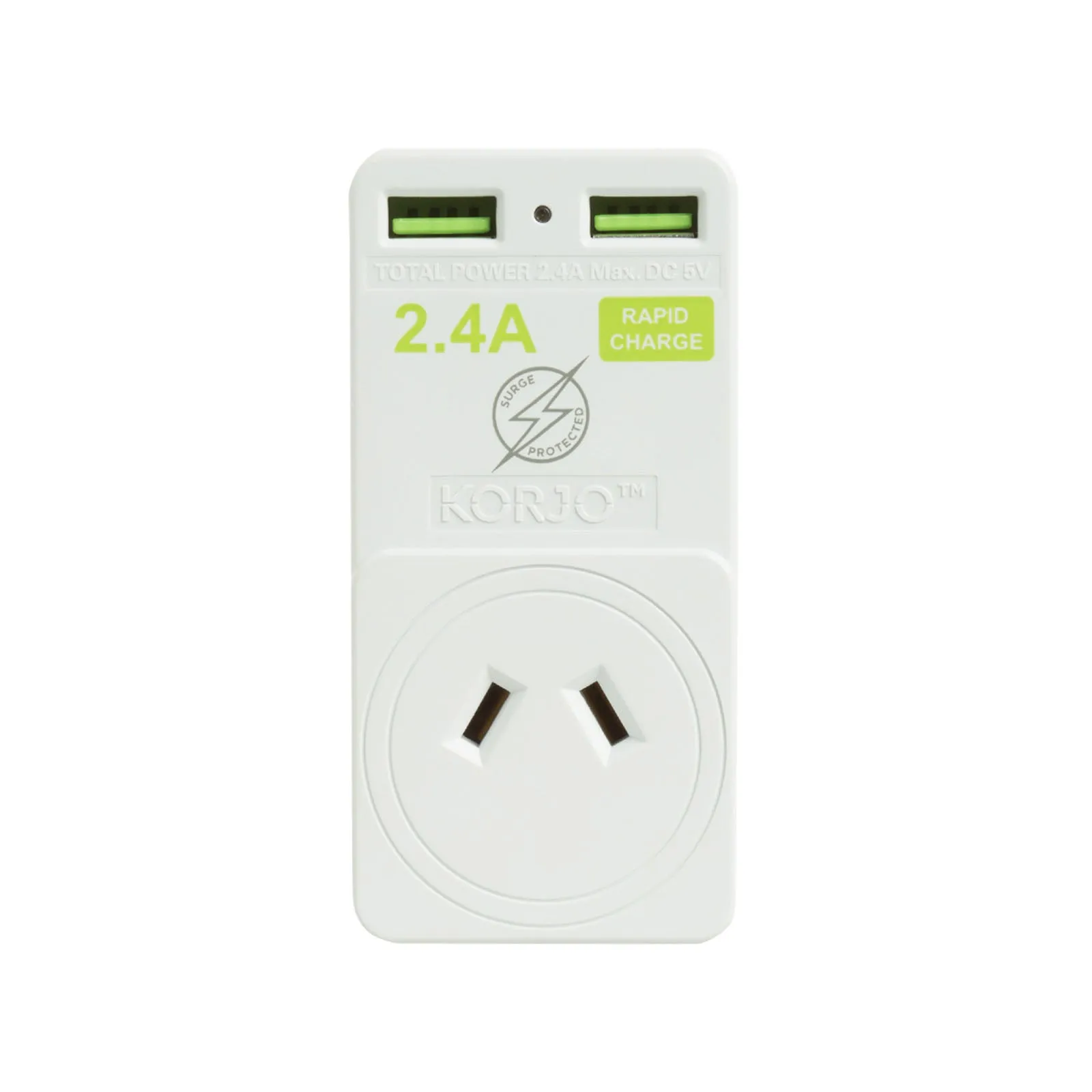 Korjo Travel Adaptor 2 USB Port Australia To Japan