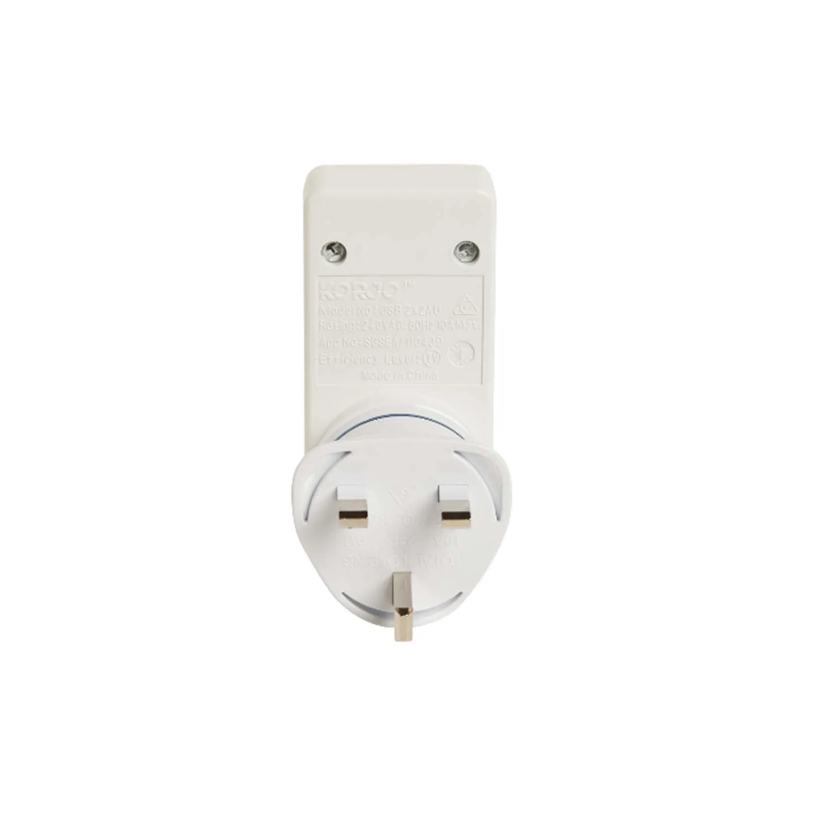 Korjo Travel Adaptor 2 USB Port Australia To UK