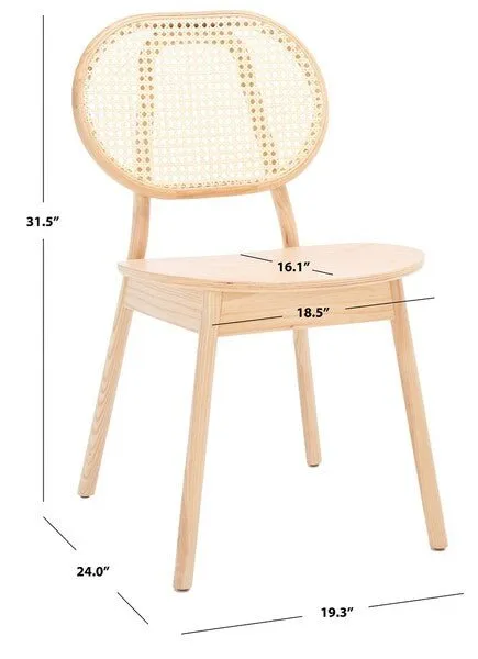 Kristianna Rattan Back Dining Chair Design: SFV4127B-SET2