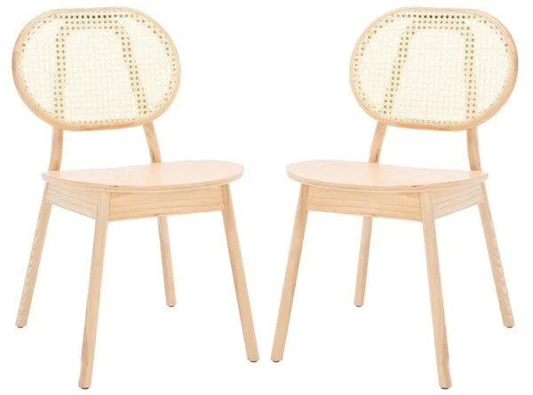 Kristianna Rattan Back Dining Chair Design: SFV4127B-SET2