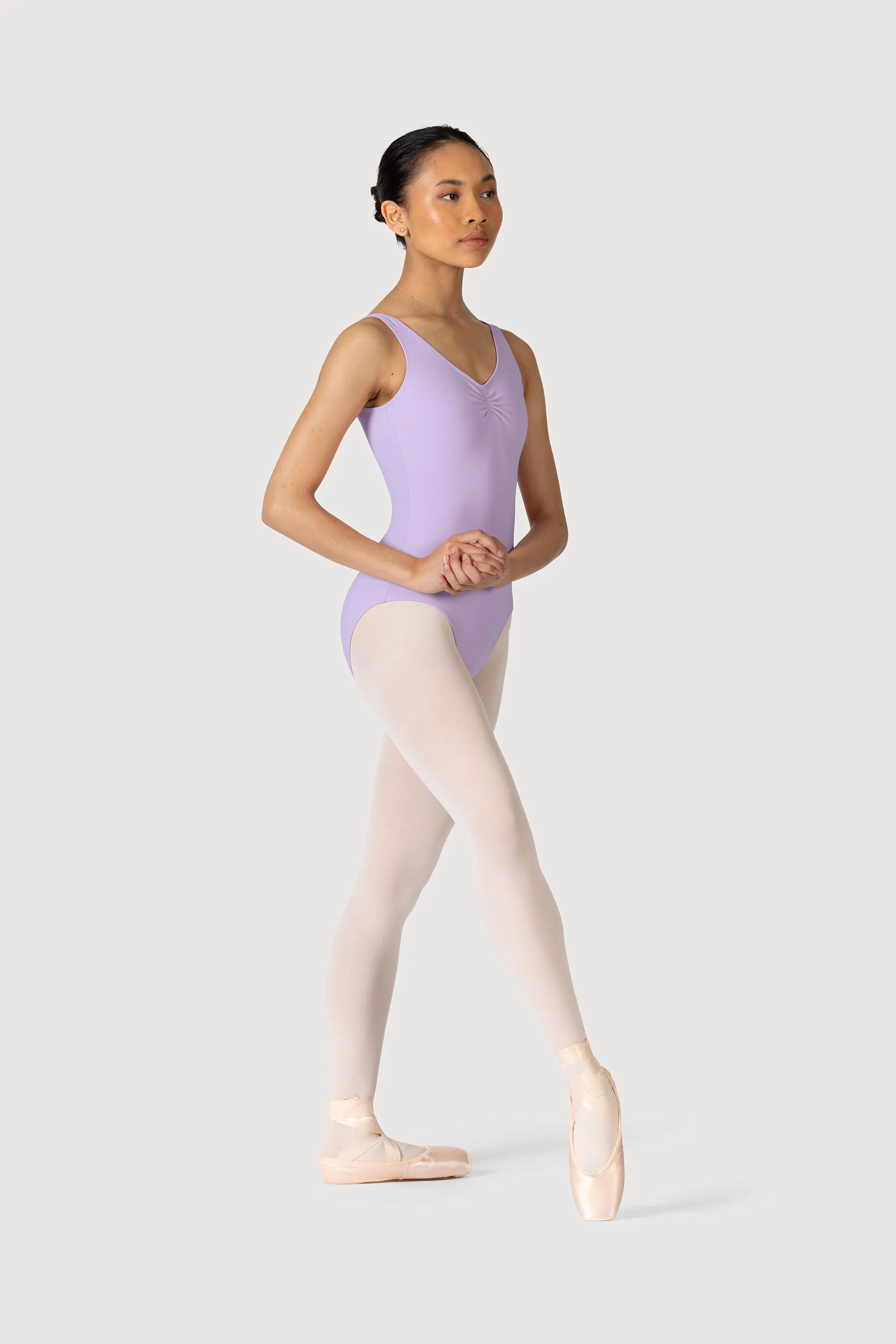 L0828L - Bloch Overture Odetta Sleeveless Pleat Womens Leotard