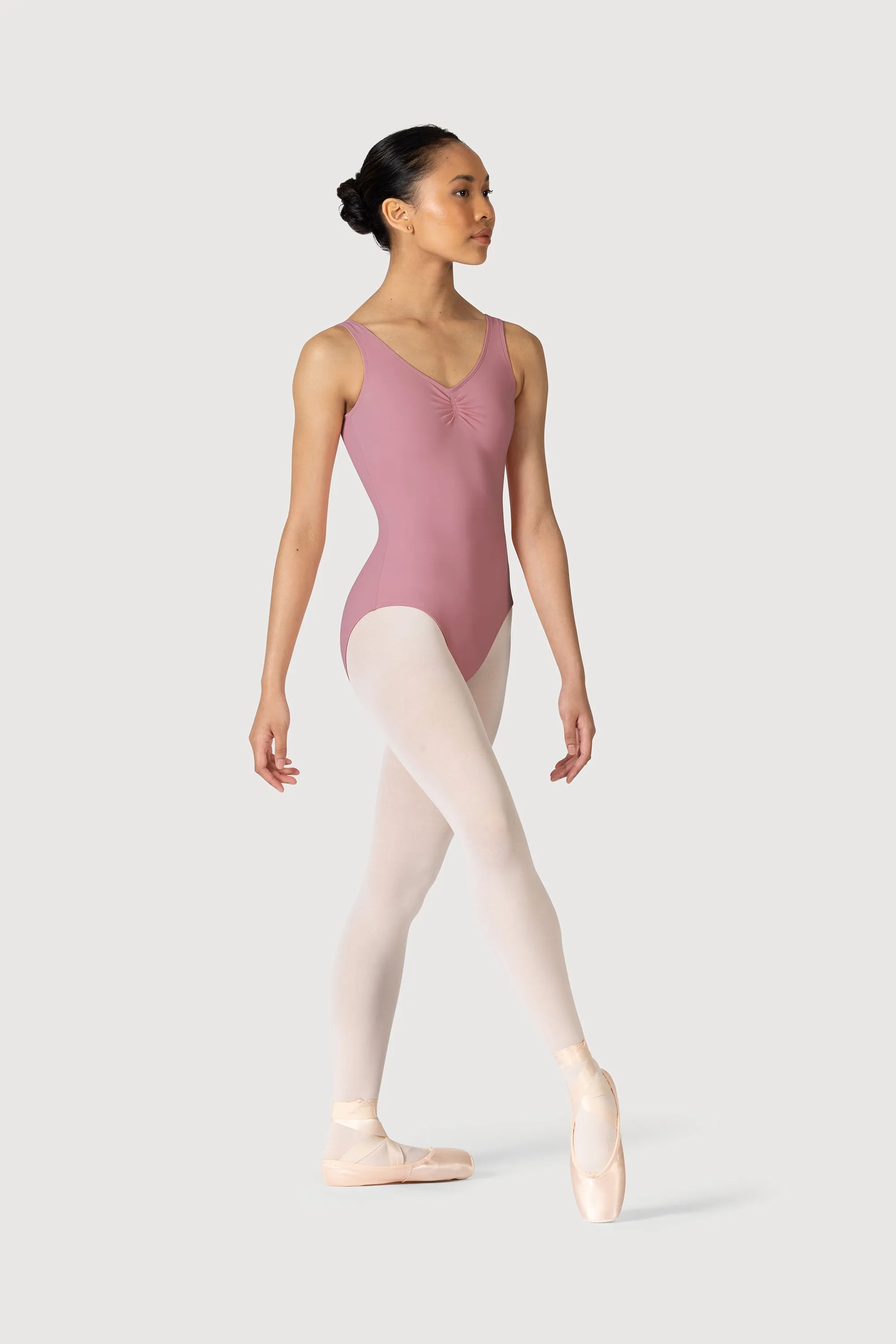 L0828L - Bloch Overture Odetta Sleeveless Pleat Womens Leotard