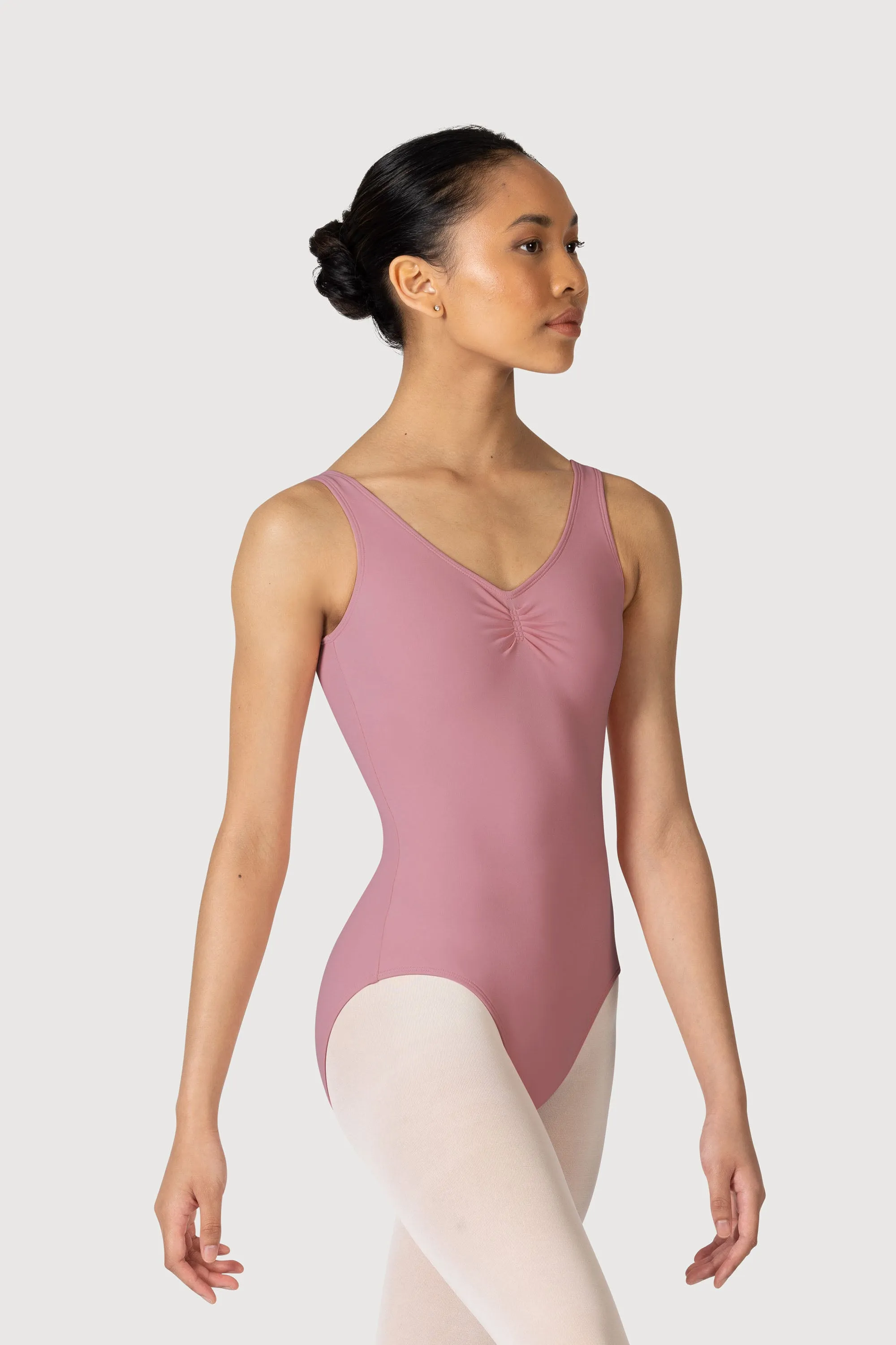 L0828L - Bloch Overture Odetta Sleeveless Pleat Womens Leotard