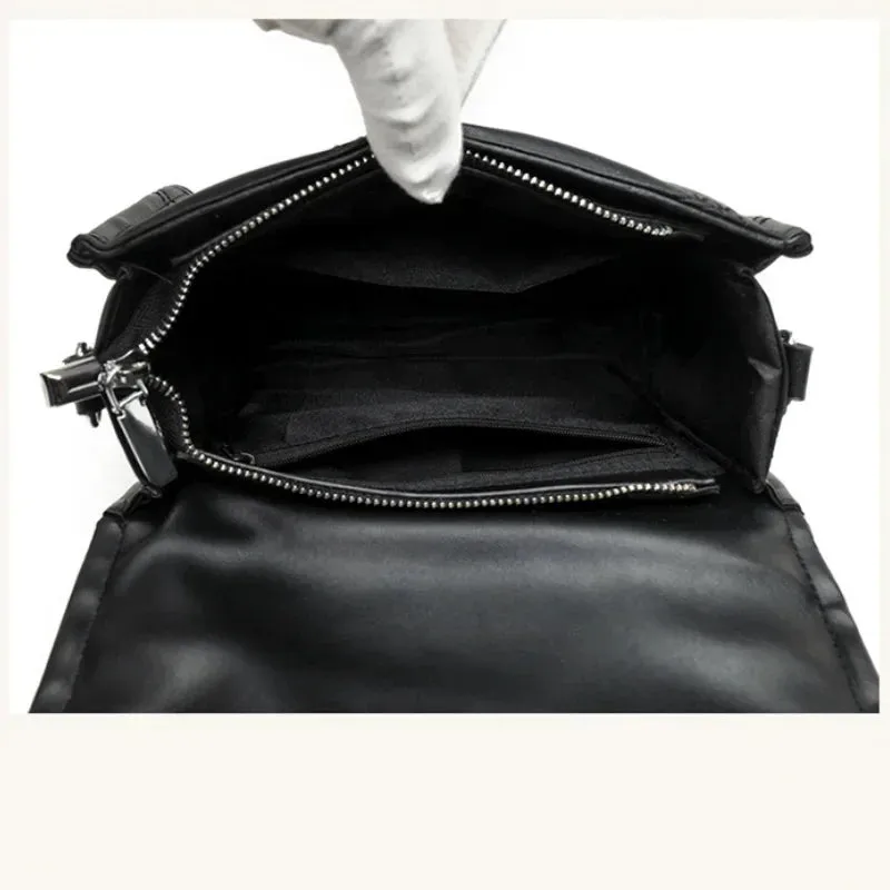 Ladies' Casual Bag Retro Lapel Messenger Wallet Luxurious Designer Handbag Checkered Envelope Shoulder Bag.