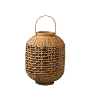 Lanterne i rattan H41 cm - Natur