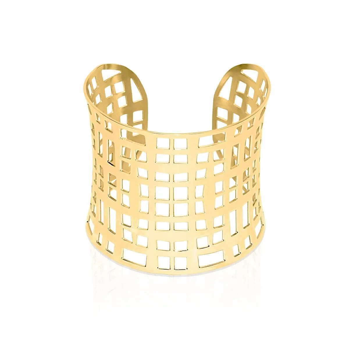 Lattice | 18k Gold | Laser Cut Cuff