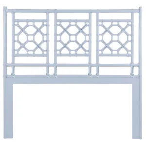 Lattice Back Headboard - Seaside Blue