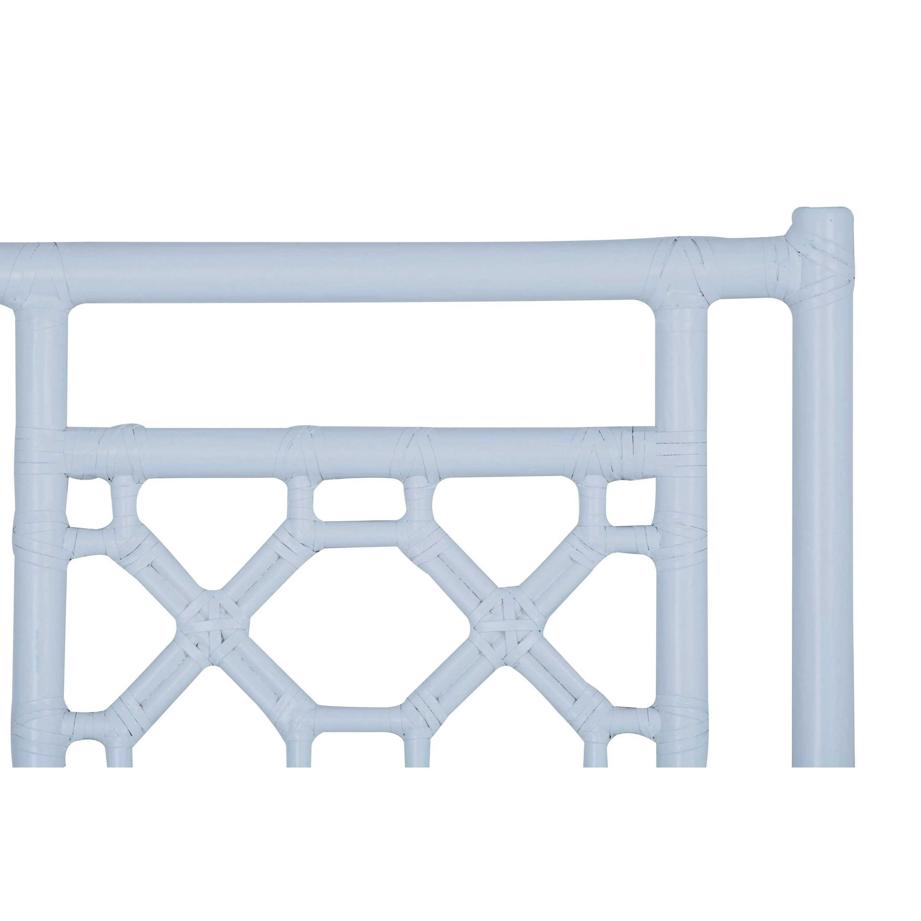 Lattice Back Headboard - Seaside Blue