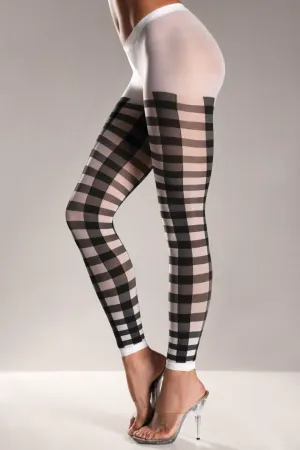 Lattice Pattern Footless Pantyhose