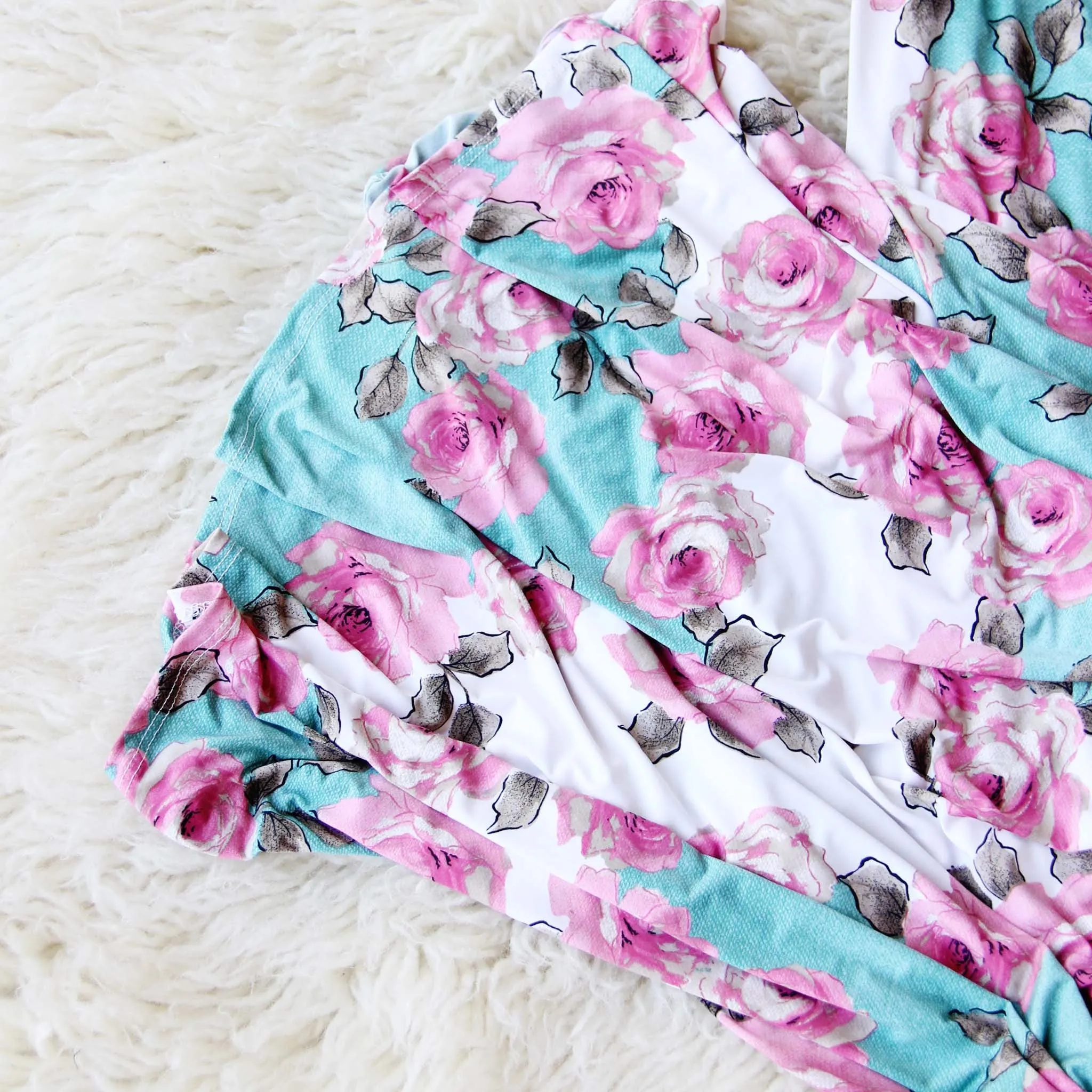 Lattice Rose Maxi Dress