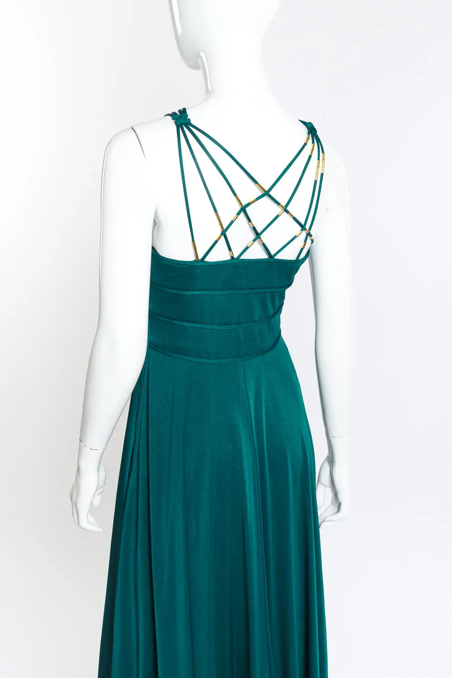 Lattice Strap Gown