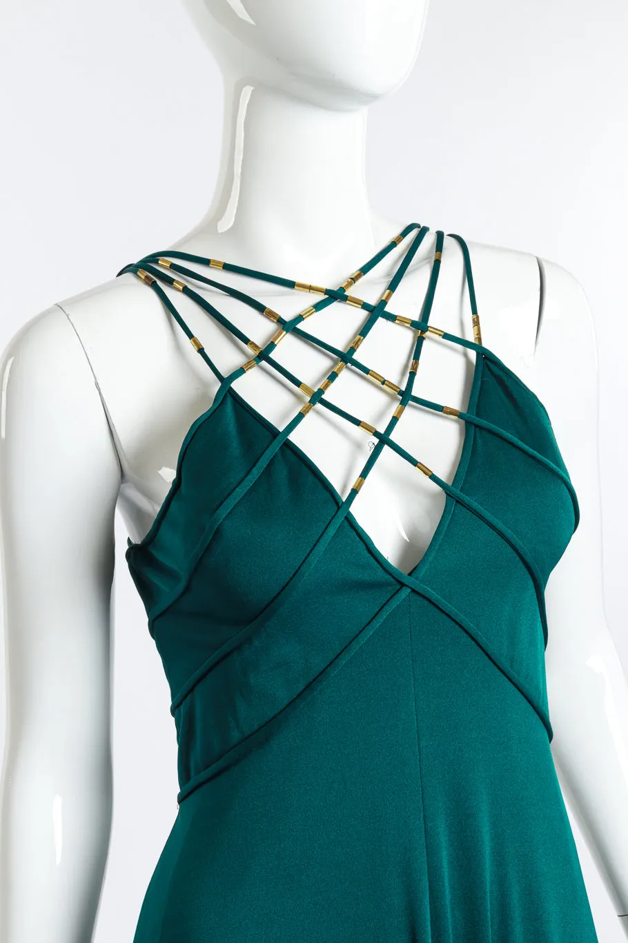 Lattice Strap Gown