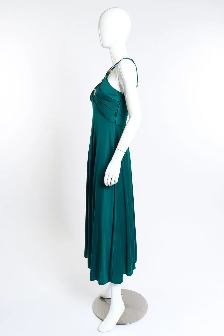 Lattice Strap Gown