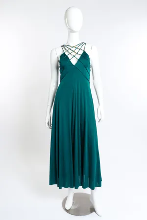 Lattice Strap Gown