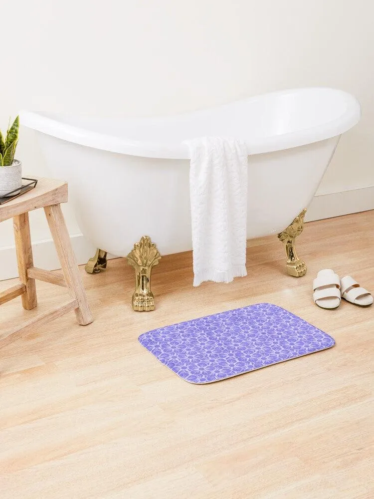 Lavender Floral Lattice Bath Mat