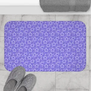 Lavender Floral Lattice Bath Mat