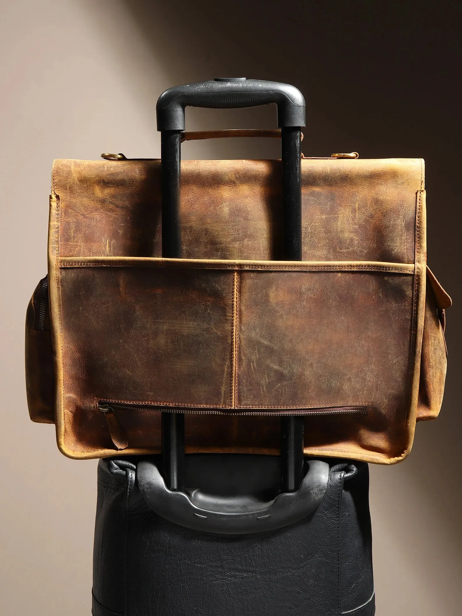 leather laptop bag | leather messenger bag