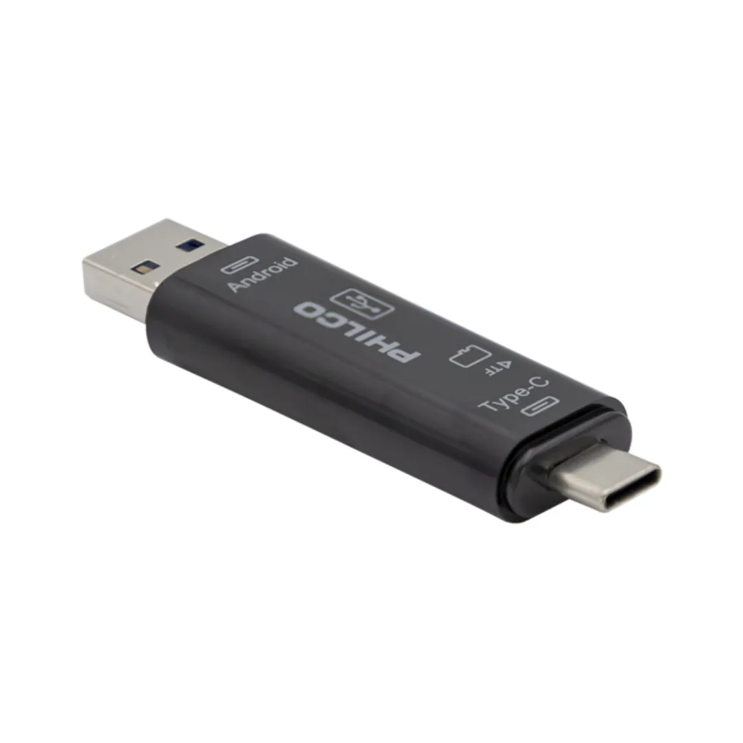 Lector Micro SD / USB 3 EN 1 OTG PHILCO
