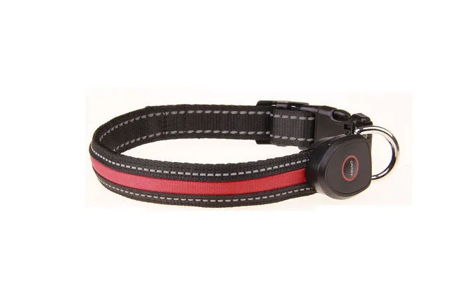 LED Dog and Cat Collar USB Rechargeable