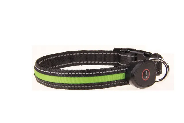 LED Dog and Cat Collar USB Rechargeable